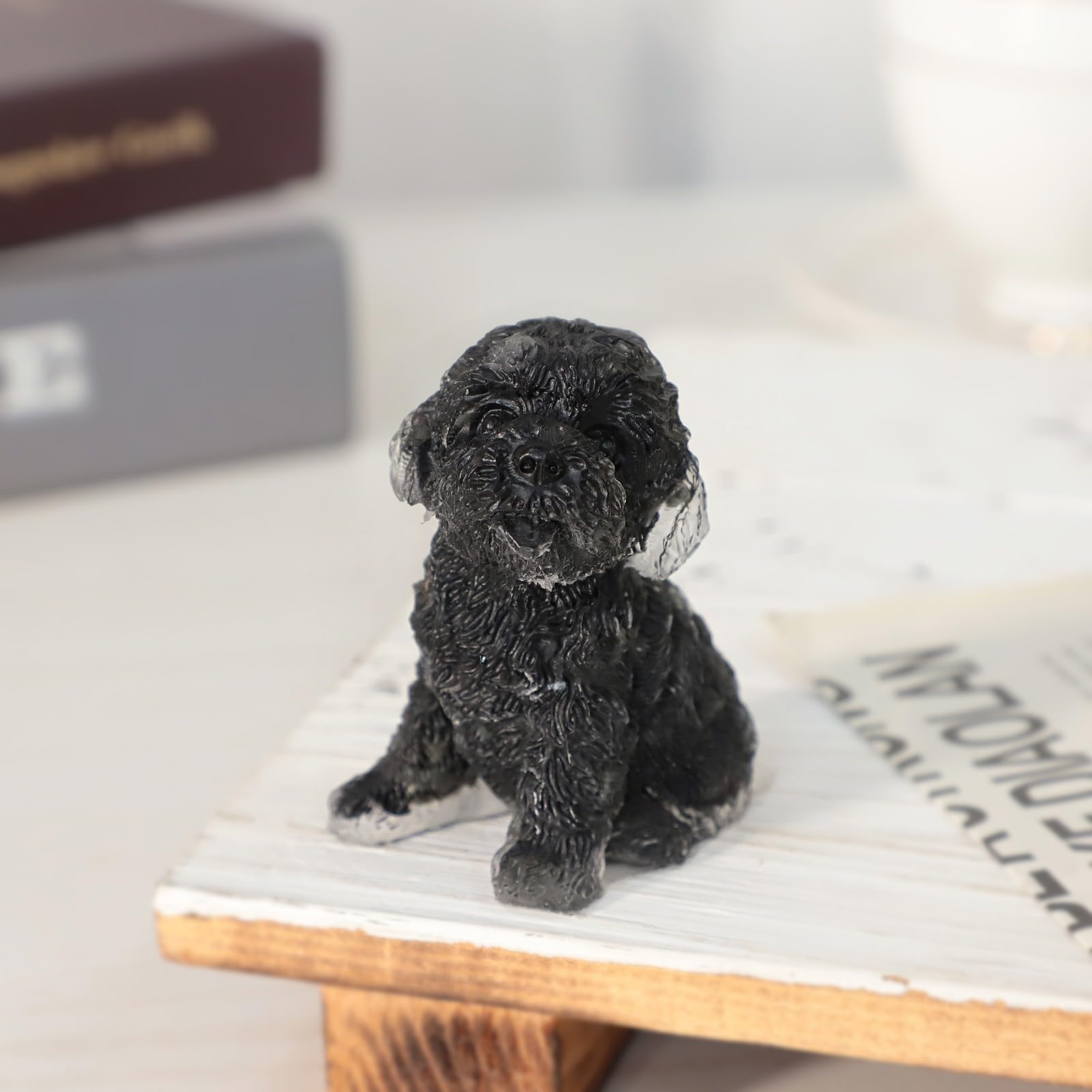 Amazon.co.jp: TUMBEELLUWA 2.5インチ プードル クリスタル 置物